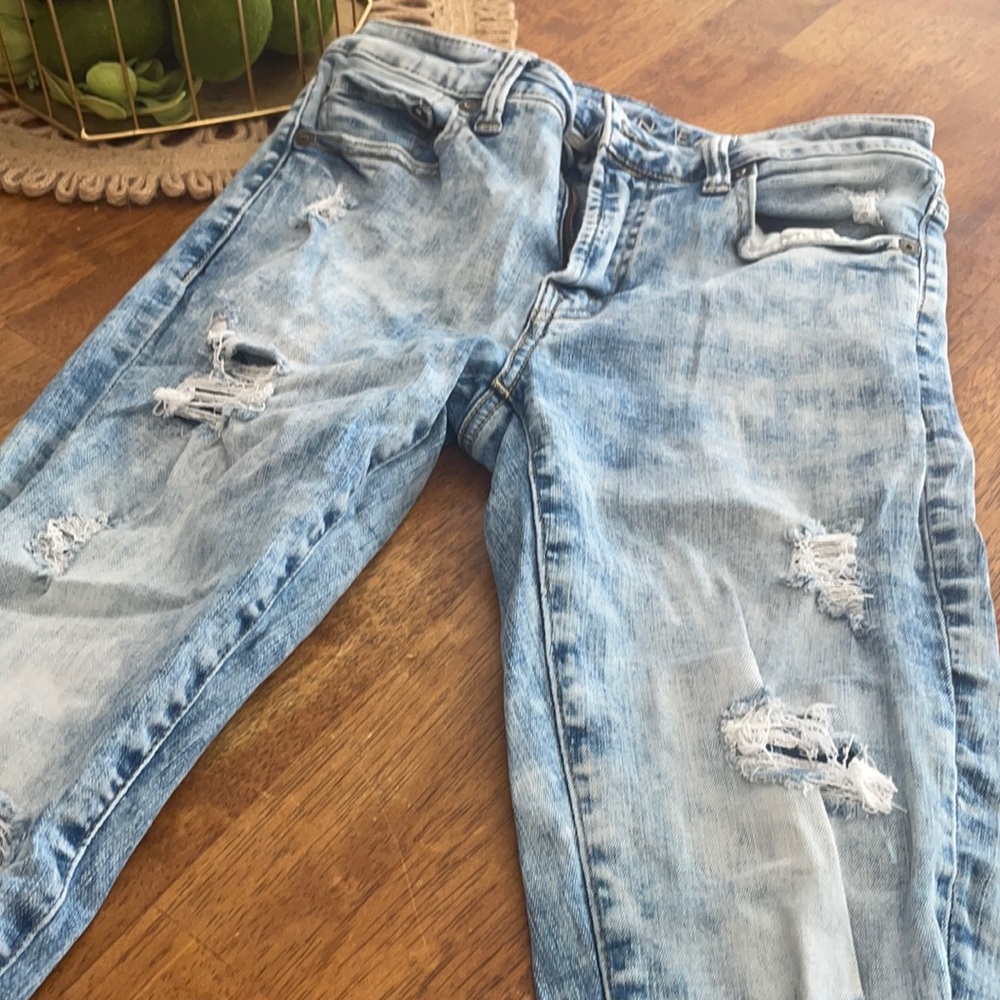 American Eagle Acid Wash Distressed Men’s Skinny Jeans - Size 29 x 30